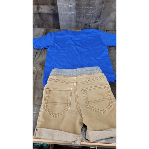 Toddler Cute Summer Outfit bear Cherokee NC with Shorts set - Picture 4 of 8